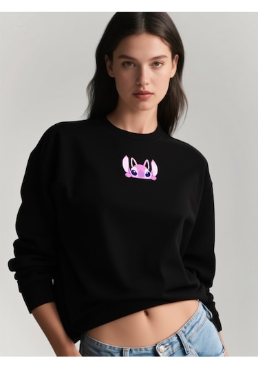 Ogc Stitch & Angel Kombin Sweatshirt Siyah