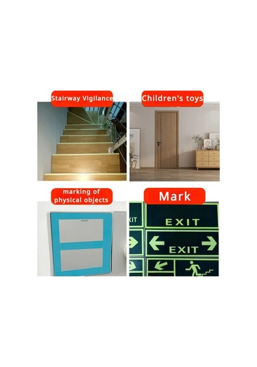 Kangvka Yeşil Işıklı Dekoratif Bant, 3m X 1cm, Tek Paket, Gece Görünürlüğü Sağlar Yeşil