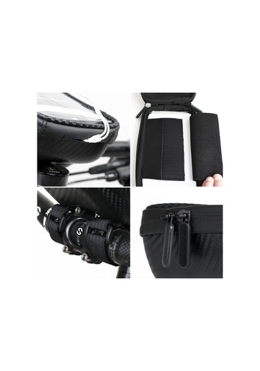 Rhınowalk Su Geçirmez Üst Tüp Çerçeve Çantası Dokunmatik Ekranlı Bisiklet Gidon Çantası Çok Renkli