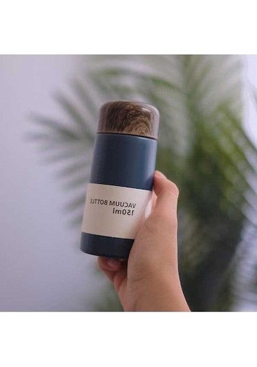 Pazly Yeşil 250/150 Ml Paslanmaz Çelik Termos Kupa Kahve Süt Kupası Taşınabilir Seyahat Kupası Yeşil