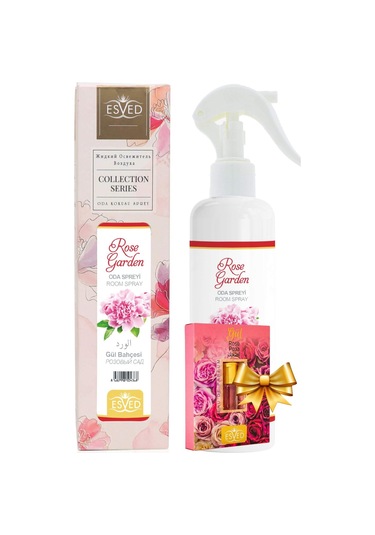 Esved Gül Kokusu Kokusu Sprey 400 ML + Gül Kokusu Parfüm Esansı 3 ML