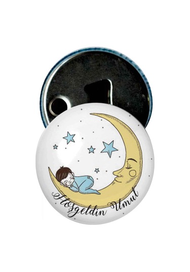 Famous Bebek Şekeri Magnet Bebek Mevlüt Hediyelik Isimli Kapak Açacak  (434856035)