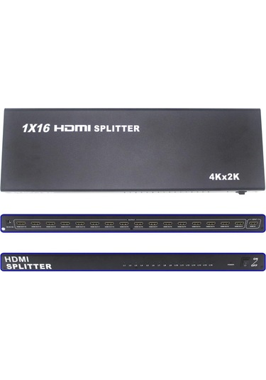 Gplus 4K116 16 Port 4K Ultra HD 2160P 3D HDMI Splitter HDCP 1.4 Görüntü Çoklayıcı