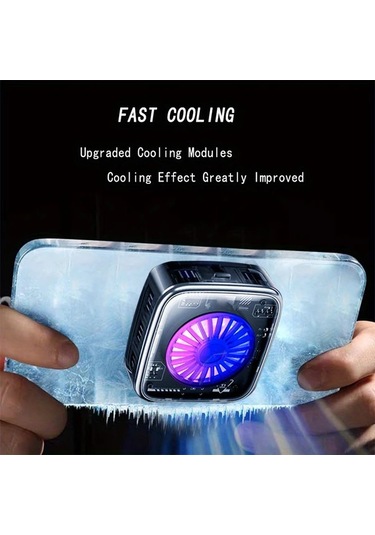 Techbloom Siyah Semiconductor Süper Soğutucu Radyatör Üç Seviyeli Soğutma Ayarlı Es Uyumlu Sessiz Kullanım