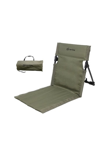 Cool Camp C-y006 Açık Hava Kamp Sırt Minderi Alüminyum Katlanır Plaj Sandalyesi Park Wild Leisure Sandalyesi Ordu Yeşili Haki Haki