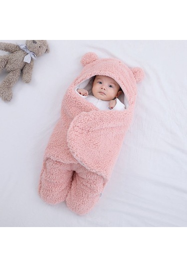 Eternal Luck Sonbahar ve Kış İçin Yenidoğan Kalınlaştırılmış Battaniye - Pembe