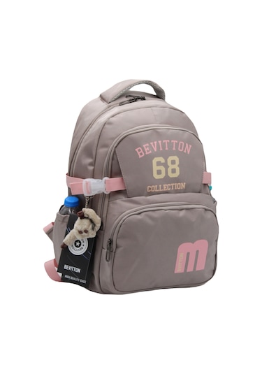 Bevitton Özel Su İtici Kumaş Vizon-pudra Okul Çantası 34500