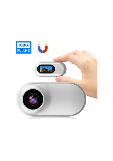 Supermarket1 100 Spor Kamerası Manyetik Başparmak Kamera Hd 1080p Açık Hava Taşınabilir Binicilik Siyah Siyah
