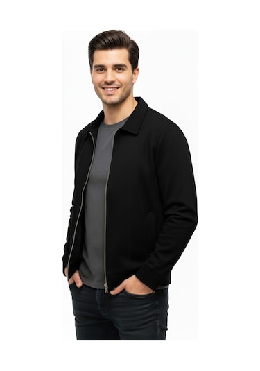 Dynamo Erkek Siyah Regular Fit Mevsimlik Süet Spor Mont8091 Bgl-st05013 Siyah