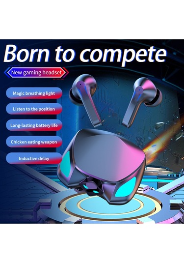 Jeemson Oyuncu T28 Tws Kablosuz Kulaklık - Profesyonel Oyun Çipi, Gecikmesiz, Su Geçirmez, Dokunmatik Kontrol, Beyaz