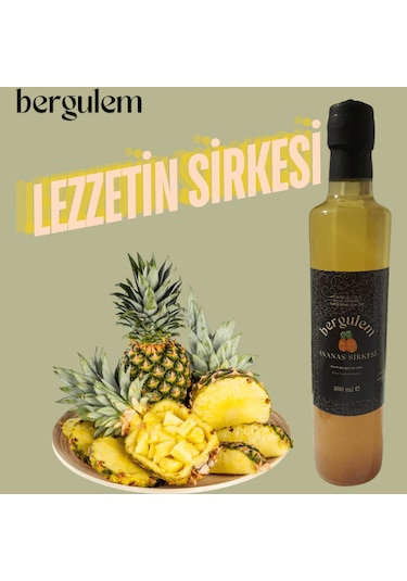 Bergulem Doğal Ananas Sirkesi 500 ML