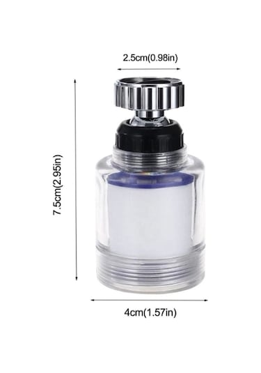 Mintev Su Tasarruflu Ve Kireç Önleyici Filtreli 360 Derece Döner Musluk Başlığı