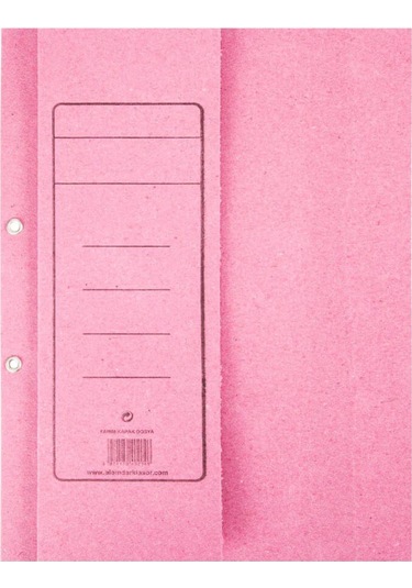 Alemdar Yarım Kapak Karton Kapsül Dosya 50'li Pembe