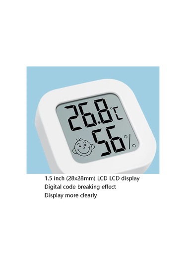 Sones Sıcaklık Ve Nem Ölçer Bebek Odası Sıcaklık Ölçer Beyaz