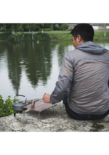 Geeksen Açık Hava Alüminyum Kamp Katlanır Masa Taşınabilir Mini Masa Barbekü Sehpa Ultra Hafif Çok Amaçlı Kamp Masası Gri Çok Renkli