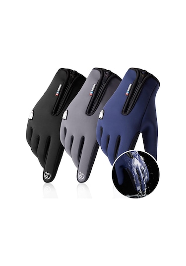 Pasifix Unisex Windproof Su İtici Dokunmatik Ekran Kışlık Eldiven