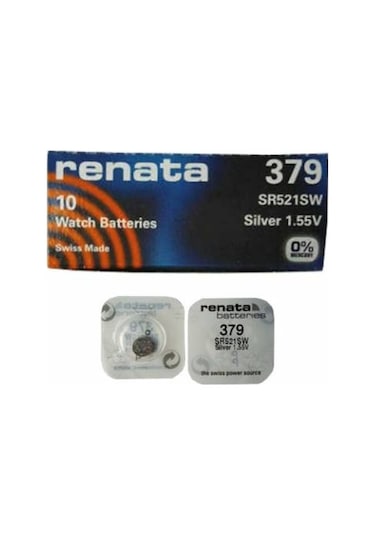 Renata 379 SR521SW 1.55V Saat Pili 10'lu