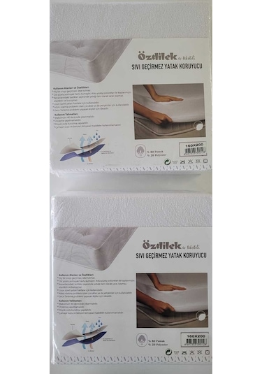 Özdilek Sıvı Geçirmez Yatak Koruyucu Alez 160x200 Cm160x200 Cm Çift Kişilik