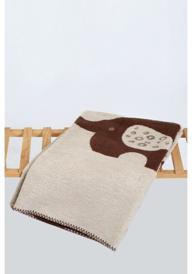 Yumuşak Bebek Çocuk Battaniyesi Mevsimlik 90x100 Cm Sb 885 Kahverengi