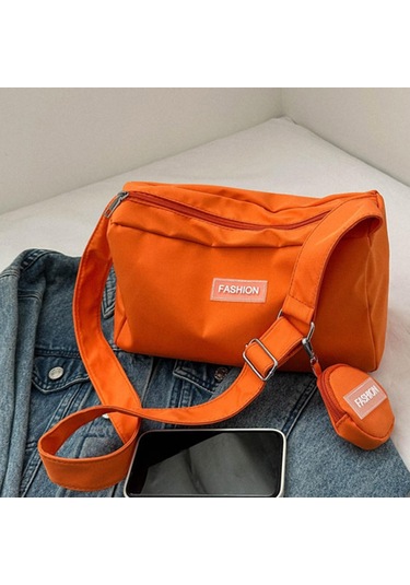 Suntek Kadın Omuzdan Askili Çanta Crossbody Çanta Turuncu