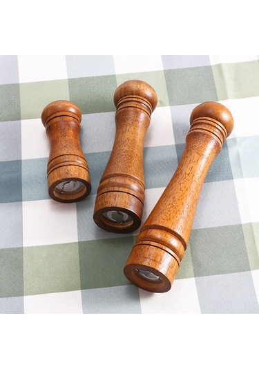 Teltree Ahşap Biber Değiştirici - Ahududu Ağacı, 5/8/10 İnç, Manuel Tane Değiştirme, Tuz/biber Uyumlu, 8 İnç Pp Poşet