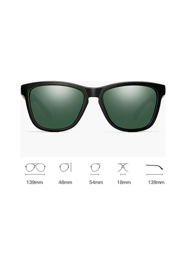 Cbtx Unisex Güneş Gözlüğü Mat Siyah + G15 Yeşil