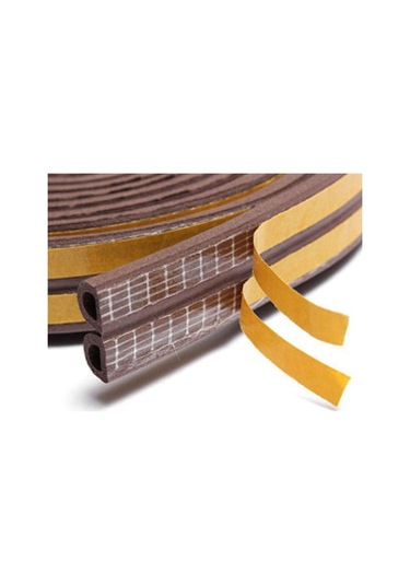 Kahverengi Kapı Pencere Bandı Fitili Yapışkanlı Soğuk Izolasyon 1x2 2 Metre