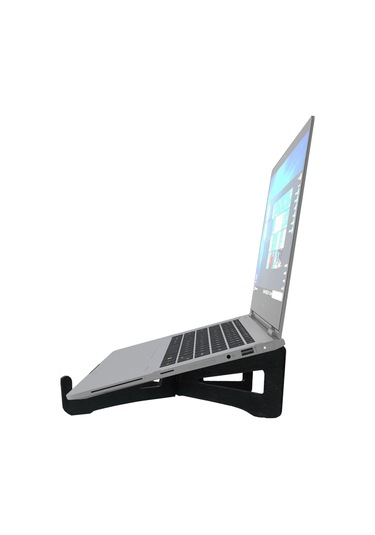 Taşınabilir Ahşap Laptop. Tablet. Telefon Standı. Laptop Notebook Siyah