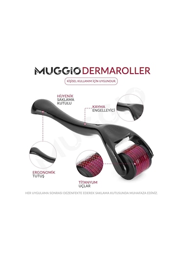 Muggio Titanyum Uçlu Dermaroller 1 MM