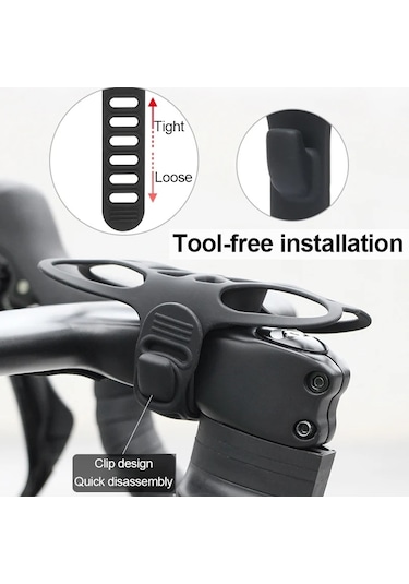 Sones Gub P9 Bisiklet Yusufçuk Şeklinde Silikon Telefon Tutucu Bej