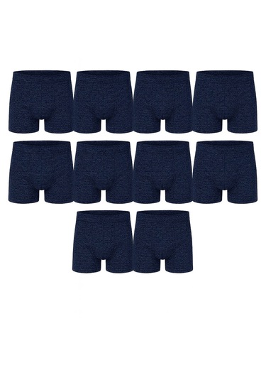 John Lion Erkek Boxer 10'lu Paket - Pamuklu - Esnek - Düz - Rahat