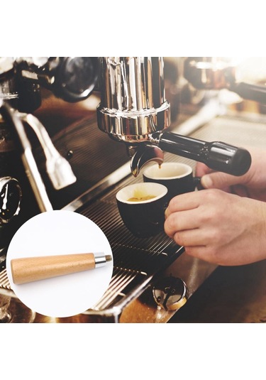 Suntek Portafilter Kahve Makineleri Aracı Espresso Makinesi A İçin Katı Ahşap Saplı