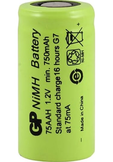 GP 75AAH 750 mAh 2/3AA Ni-MH Şarj Edilebilir Pil