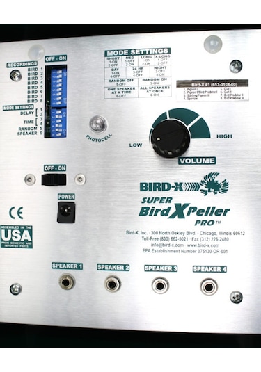 Super Bird-X Peller Pro Sonik Kuş Kovucu Cihaz 25.000 m2 Etkili