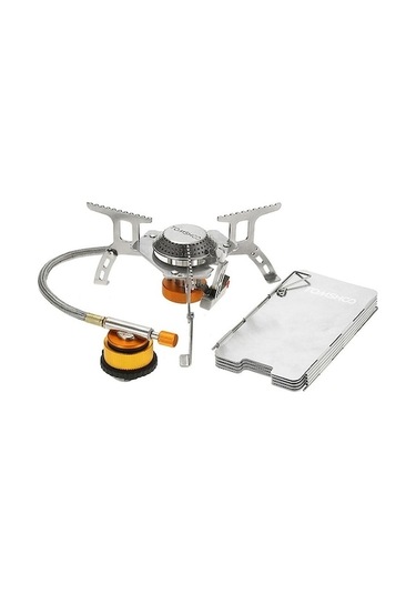 Ankatek Vkemall Tomshoo Açık Hava Kamp Ocağı Seti Ultra Hafif Kompakt Katlanabilir Sır Ry Gümüş Gümüş