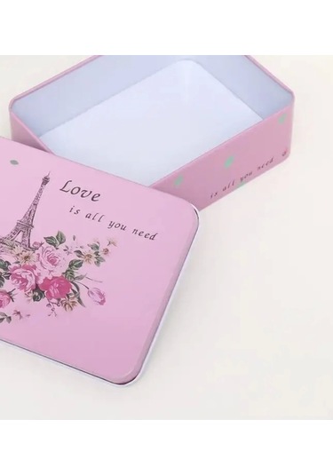 Dikdörtgen Kutu Hediye Kutusu Sevgililer Günü Hediye Kutusu Love İs All You Need Pembe 6 Lı