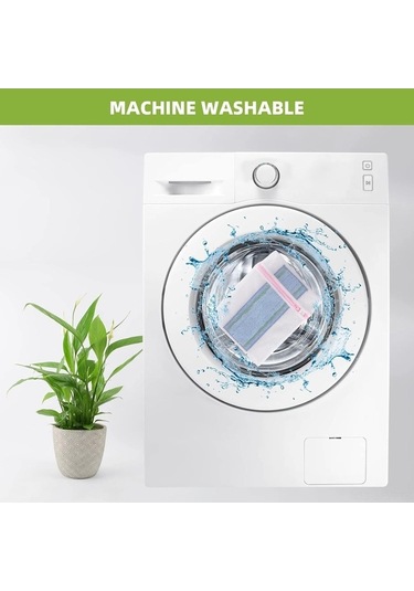 Tongxida İrobot Braava Jet M6 İçin 8'li Eliptik Mop Pad - Lacivert Kaba Yağ Temizleme, Yeşil Sert Lif Kuru Çöp, Mavi Pamuk Lif