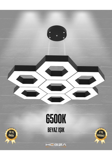 Miele Siyah Kasa, Beyaz Işık Modern Sarkıt Led Avize Siyah