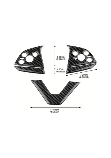 Honeybeeshop Çene Kayışlı Direksiyon Düğmesi Kırmızı Gerçek Karbon Fiber Tesla Model 3 Highland 2024 Ve Up Model Y Juniper 2025 Up İçin Sol Sağ Sürüş Uygun İç Mekan Yükseltme Kolay Kurulum Kırmızı