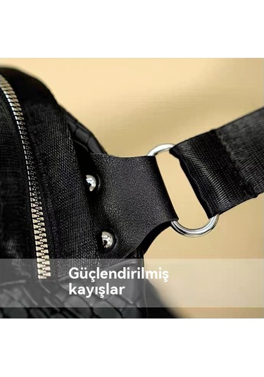 Patlayıcı Moda Çok Yönlü Hafif Lüks Rahat Kabuk Çanta-siyah Siyah