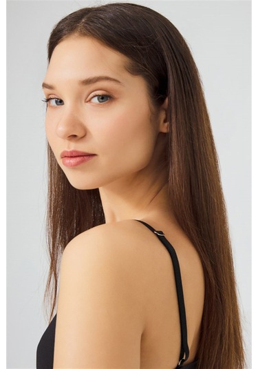 Ayarlanabilir İnce Askılı Lazer Kesim Crop Büstiyer 3'lü Paket-5 Renkli-9 Çok Renkli