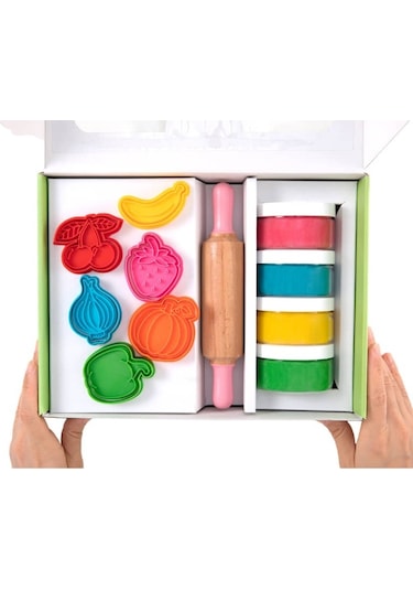 Childgen Doğal Oyun Hamuru Premium Set Meyveler Ve Sebzeler