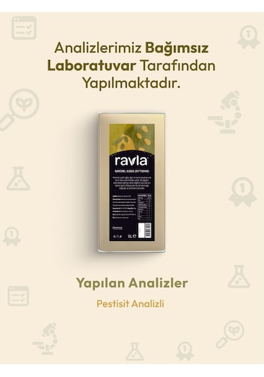Ravla Naturel Sızma Zeytinyağı - Sofralık 5l