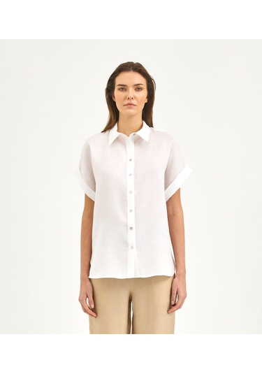 Karaca Kadın Comfort Fıt Gömlek-beyaz 12.25s.04.029 Beyaz