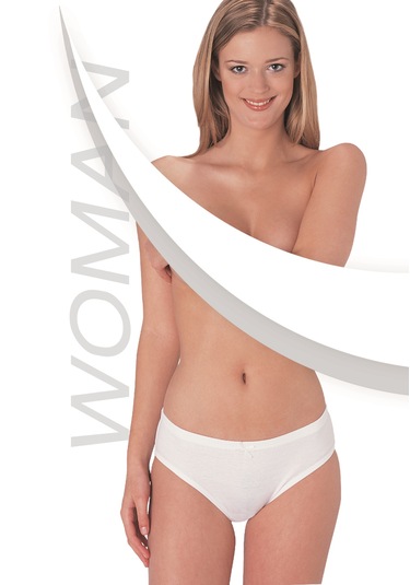 Beyaz Ribana Slip % 100 Pamuklu Slip 3 Lü Paket 232-3b Beyaz