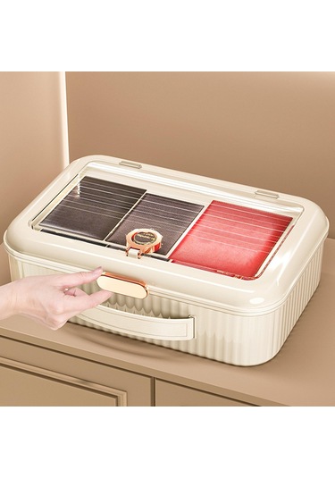 Homyl Belge Saklama Kutusu Çok Katmanlı Dosya Düzenleyici Beyaz