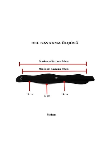 Xtr Fitness Ağırlık Kemeri Siyah L Siyah
