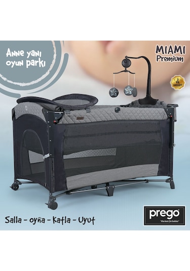 Miami Premium Dönenceli Anne Yanı Oyun Parkı 8040