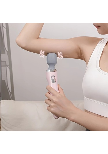 Xuweiwei Pembe Taşınabilir Usb Şarjlı Boyun Sırt Bel Bacak Ayak Masaj Aleti Pembe