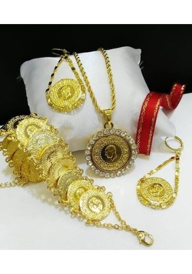 Yarım Seti Altın Kaplama İmitasyon Altın